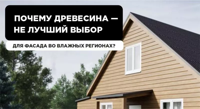 Почему деревянный фасад — не лучший выбор для влажных регионов: риски и альтернативы
